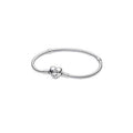 Pandora heart and snake chain bracelet