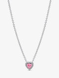 Pandora pink halo heart collier necklace
