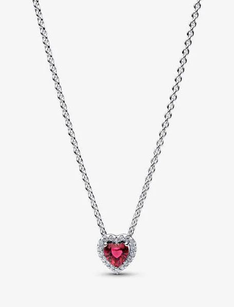 Pandora red heart collier necklace